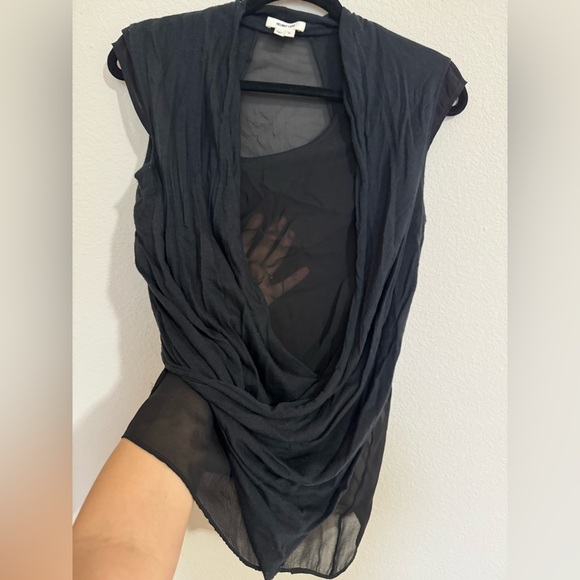 Helmut Lang Asymmetrical Layered Blouse XS - Picture 5 of 7